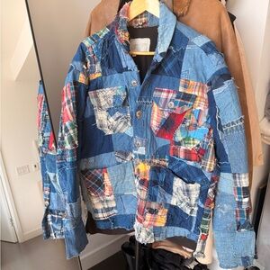 Greg Lauren Stitchwork Denim Jacket - M